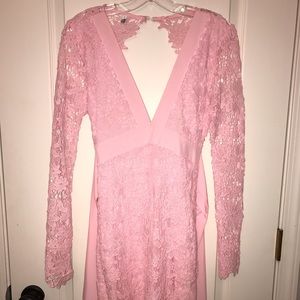 Light pink body con formal dress